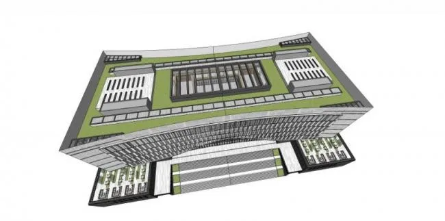 Sketchup Office Model | Multi story Office Building, Modern Style