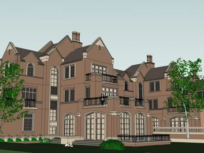 Sketchup Villa Model | Townhouse, Classical Style