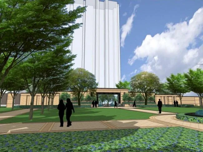 Sketchup Landscape Model | Community Landscape, Residential Landscape, Modern Style