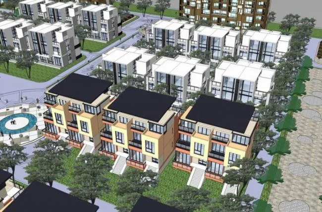 Sketchup Villa Model | Villa Area, Villa Cluster, Modern Style