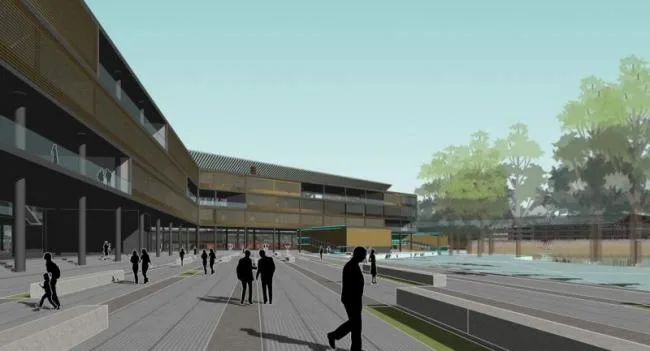 Sketchup School Model | Multi story Honghe Technician College School, Middle School Campus, Educational Architecture, Modern Style