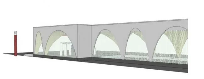 Sketchup Station Road Bridge | Subway Station Entrance/Exit, Modern Style