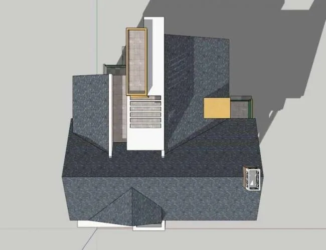 Sketchup Villa Model | Multi story Hilltop Villa, Classical Style