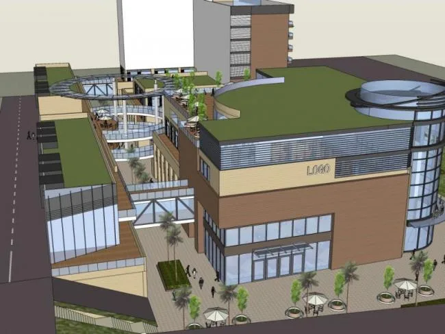 Sketchup Complex Model | Multi story Commercial and Residential Building, Complex, Residential, Commercial, Modern Style