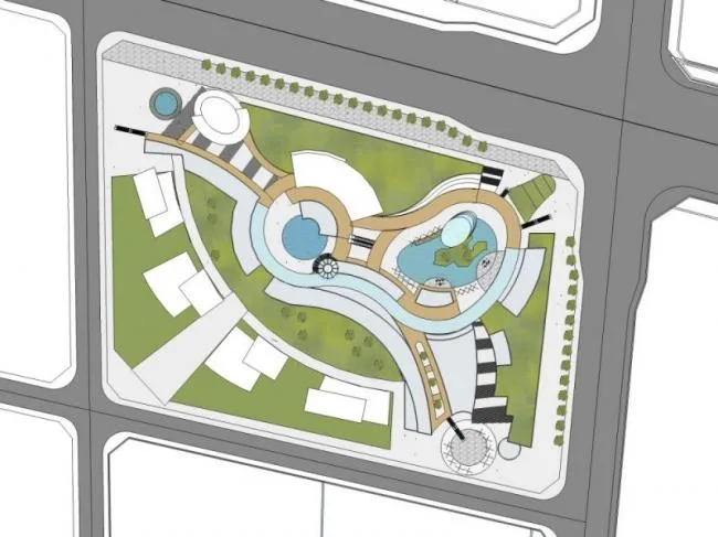 Sketchup Complex Model | Multi story Commercial Complex, Modern Style