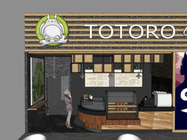 Sketchup Business Model | Low Level Store, Modern Style