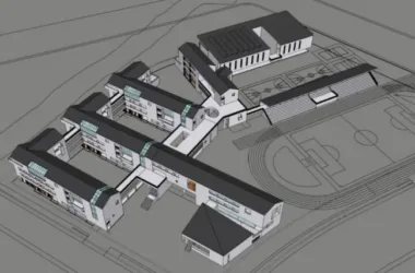 Modern Multi-Story School Campus Design in Contemporary Chinese Style Using SketchUp-BIM WORLD