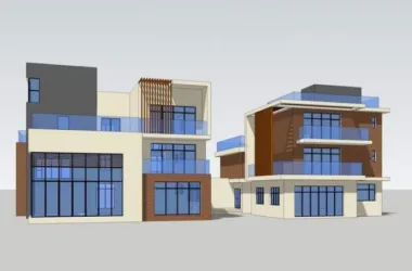 Modern Solo Villa Model in SketchUp-BIM WORLD