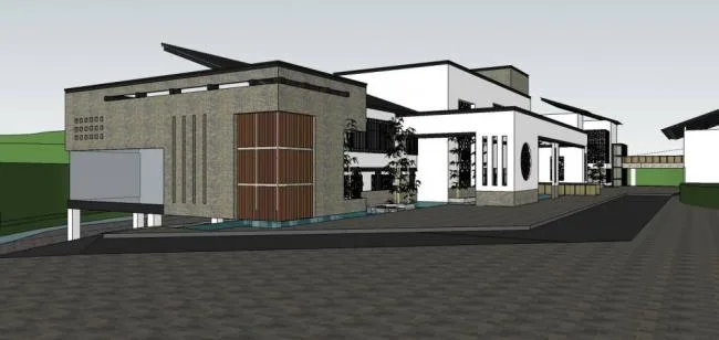Sketchup Business Model | Multi story clubhouse, Chinese style, commercial building