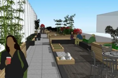 Modern Roof Garden Design: SketchUp Landscape Model Showcase-BIM WORLD