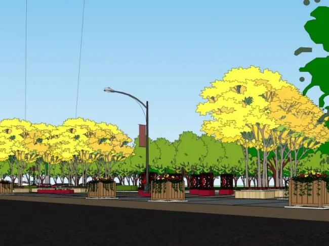 Sketchup Landscape Model | Park Landscape, Modern Style