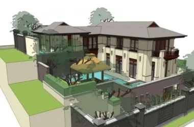 Modern Solo Villa Design | SketchUp 3D Model-BIM WORLD