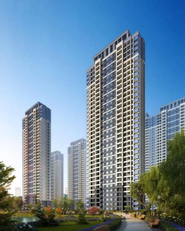 Sketchup Residential Model | High rise residential community, ground floor commercial, residential building, modern style