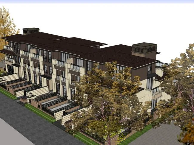 Sketchup Villa Model | Townhouse, Classical Style