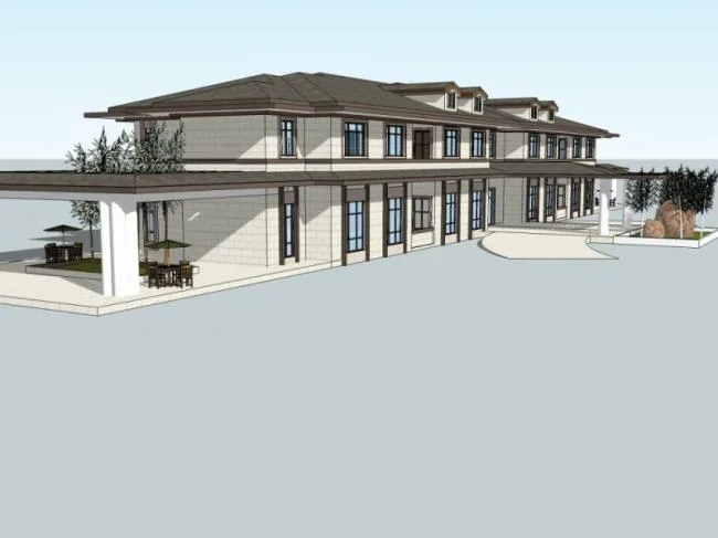 Modern Clubhouse Design with SketchUp Business Model