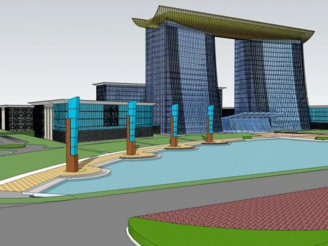 Sketchup Office Model | High rise Office Building, Modern Style