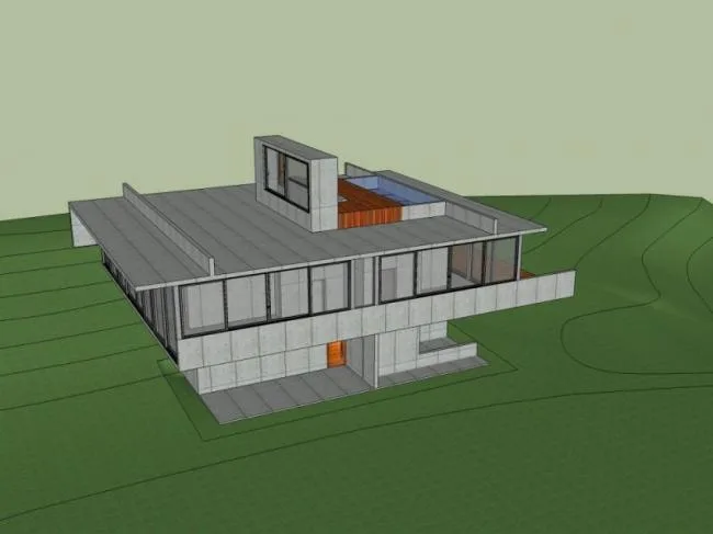 Sketchup Villa Model | Solo Villa, Modern Style
