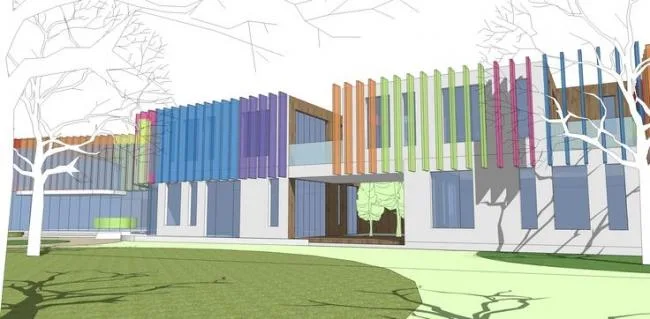 Sketchup School Model | Colorful Kindergarten, School, Educational Architecture, Modern Style