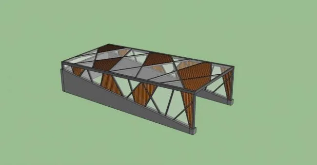 Sketchup Material Model | Garage Entrance, Components, Material Components