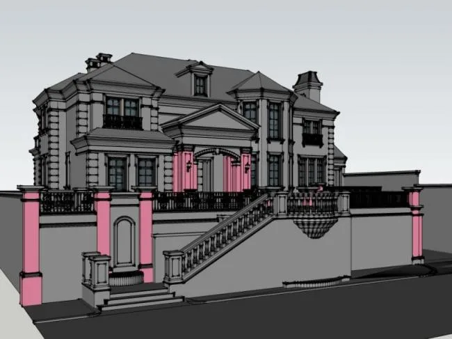 Modern Solo Villa Design | SketchUp 3D Model