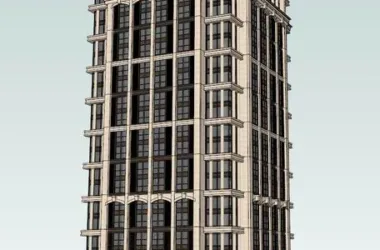 Modern High-Rise Residential Buildings | SketchUp Model Showcase-BIM WORLD