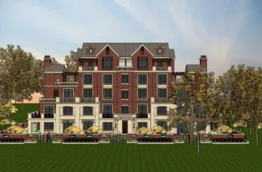 British Classical Style Row Villa Model in SketchUp-BIM WORLD