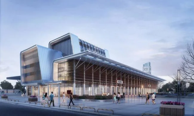 Sketchup Station Road Bridge | Multi story Railway Station, Traffic Architecture, Modern Style