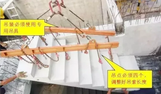 BIM and Prefabricated Composite Panels, Prefabricated Stairs and Other Prefabricated Components Lifting Construction Technology