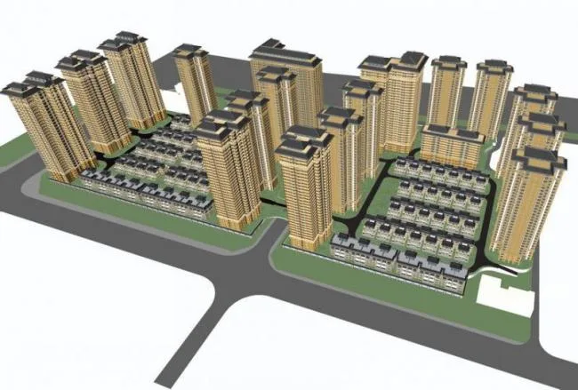 SketchUp Residential Model | High-rise Residential Communities, Residential Buildings, Neoclassical Style