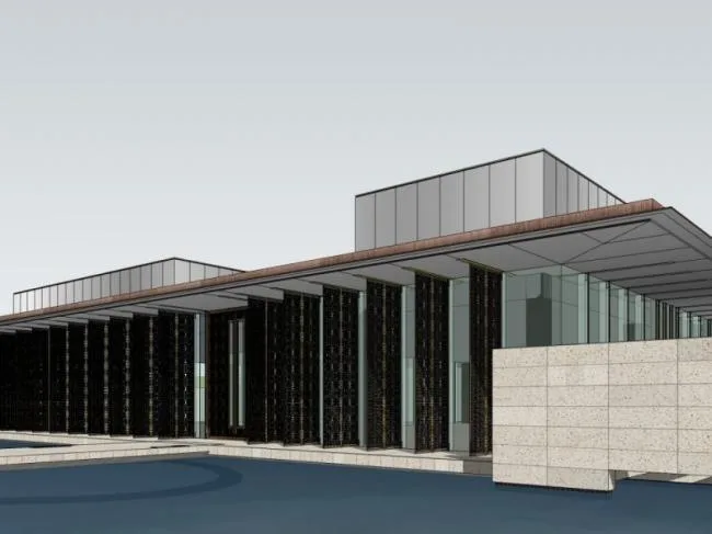 SketchUp Business Model: Modern Commercial Sales Office Design