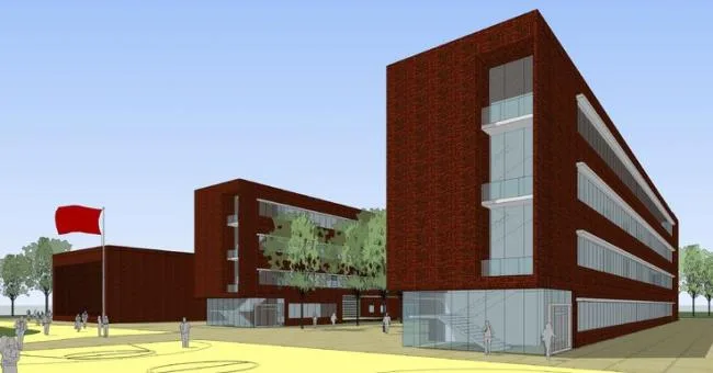Sketchup School Model | Multi story Elementary School, School, Teaching Building, Educational Building, Modern Style, Public Building