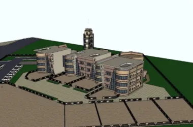 Modern Multi-Story Kindergarten School Design | Educational Architecture in SketchUp-BIM WORLD