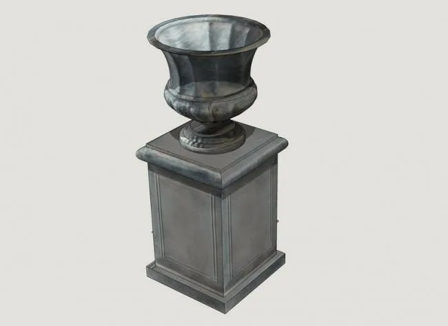 Sketchup Material Model | European Flower Bowl Landscape Material Component