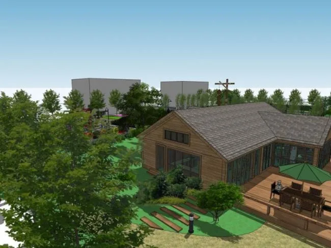 Sketchup Business Model | Multi story Farmhouse Clubhouse, Commercial, Classical Style