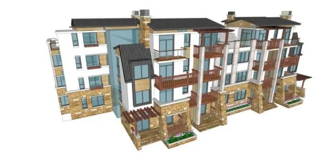 Modern Stacked Villa Design in SketchUp