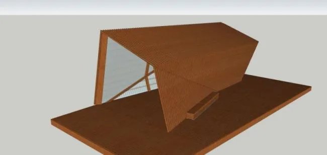 Sketchup Sketch Model | Sketch, Modern Style, Pavilion