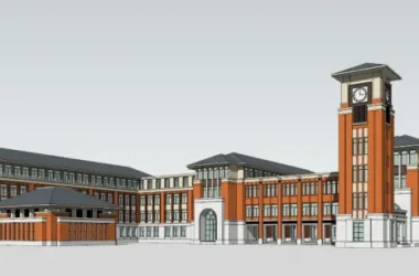 Multi-Story Classical School Model | Primary and Secondary Educational Architecture in SketchUp-BIM WORLD
