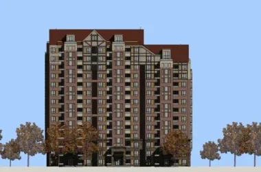 SketchUp Model of a 14-Story Classical High-Rise Residential Building in German Style-BIM WORLD