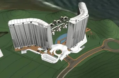Modern Super High-Rise Hotel Model in SketchUp-BIM WORLD