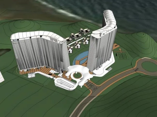 Sketchup Hotel Model | Super High rise Hotel, Modern Style