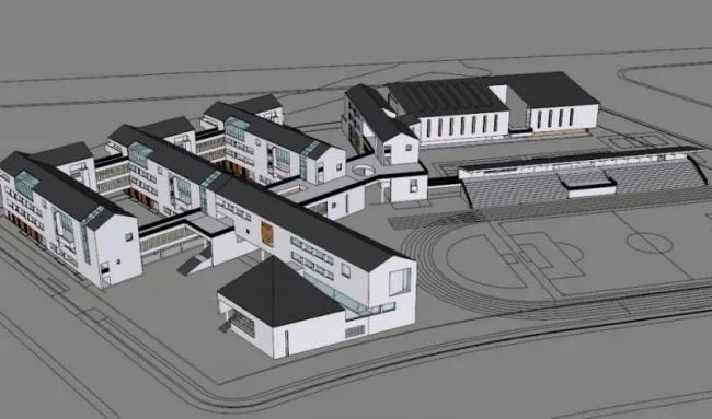 Sketchup School Model | Multi story School, Campus Educational Architecture, Modern Chinese Style