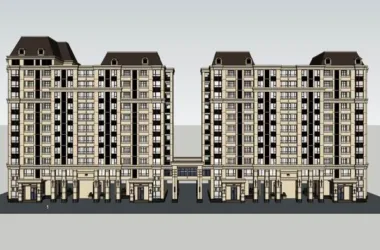 SketchUp Business Model: Designing Classical-Style High-Rise Apartment Residences-BIM WORLD