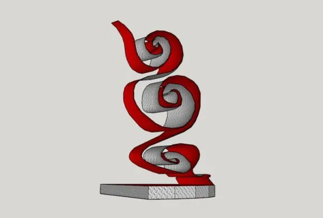 Modern Landscape Sculpture Materials for SketchUp Models
