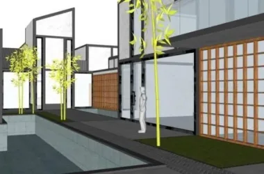 SketchUp Residential Design: Su Bo Style Villa with Courtyard and Water Features in Chinese Aesthetic-BIM WORLD