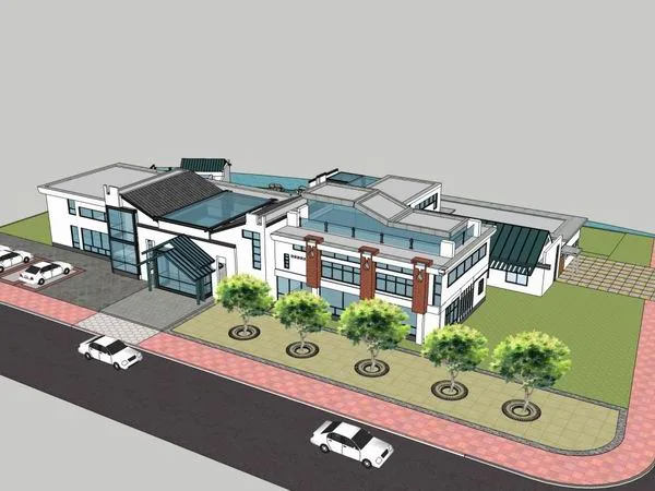Sketchup Business Model | Multi story Entertainment Club, Commercial, Modern Style