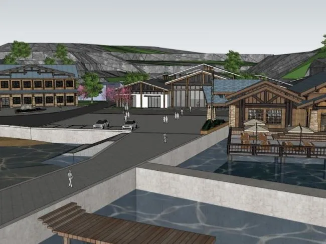 Sketchup Business Model | Restaurant, Modern Chinese Style