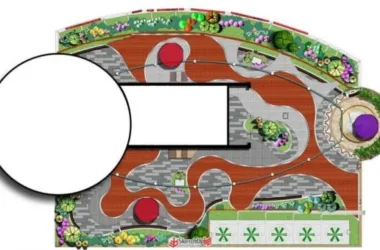 Modern Roof Garden Landscape Model in SketchUp-BIM WORLD