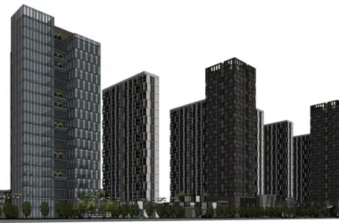 SketchUp Model of a Modern Super High-Rise: Commercial, Office, Residential, and Hotel Complex-BIM WORLD