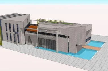 SketchUp Business Model: Modern Multi-Story Business Club Design-BIM WORLD