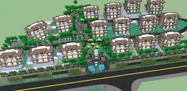 Sketchup Landscape Model | Residential Landscape, Classical Style